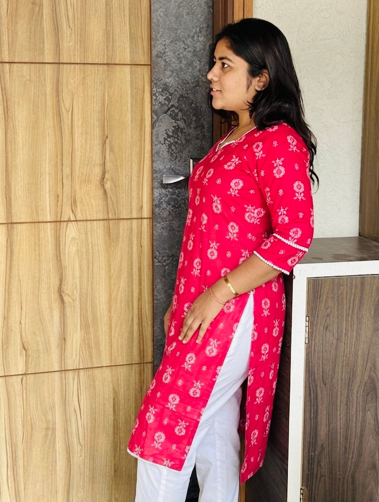 Gulabo:- rani pink kurta & Pant set