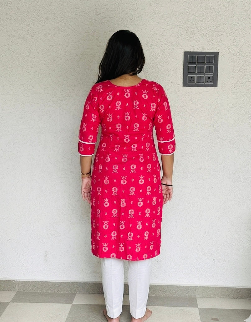 Gulabo:- rani pink kurta & Pant set