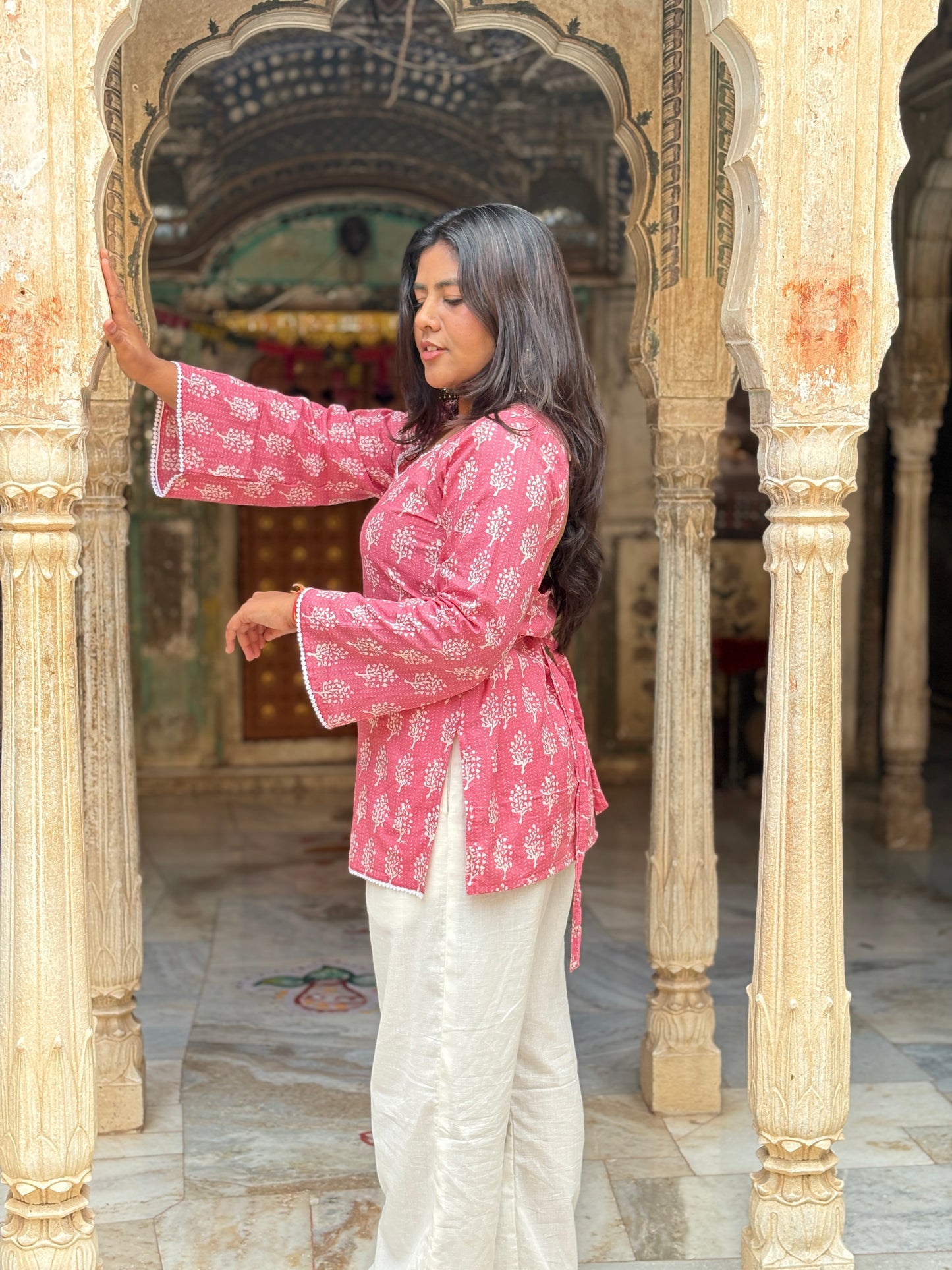 Chand bell sleeves kurti