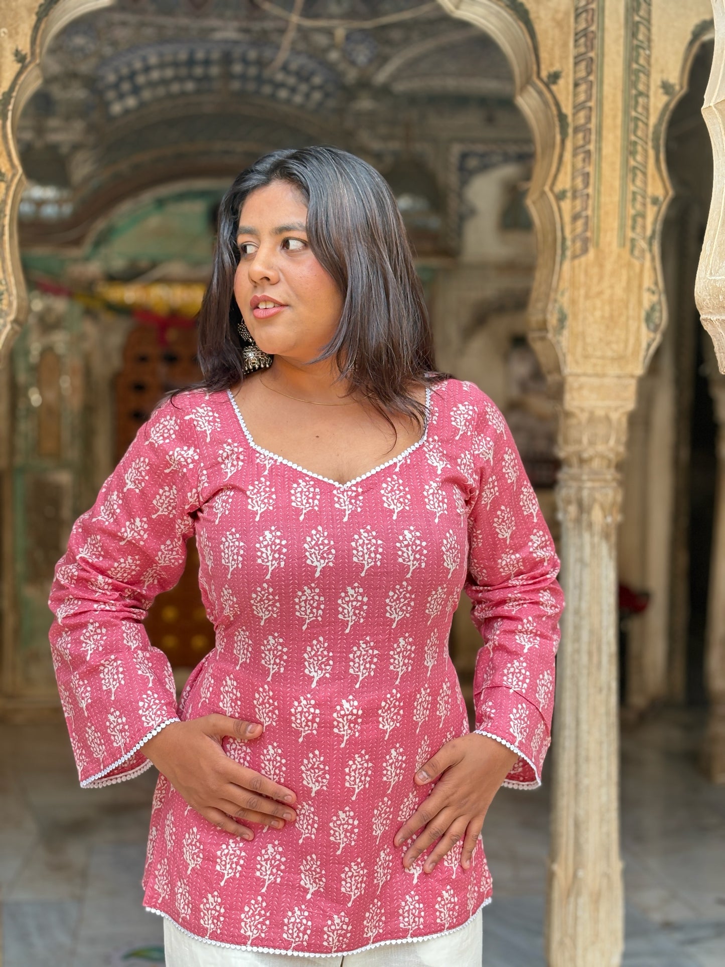 Chand bell sleeves kurti